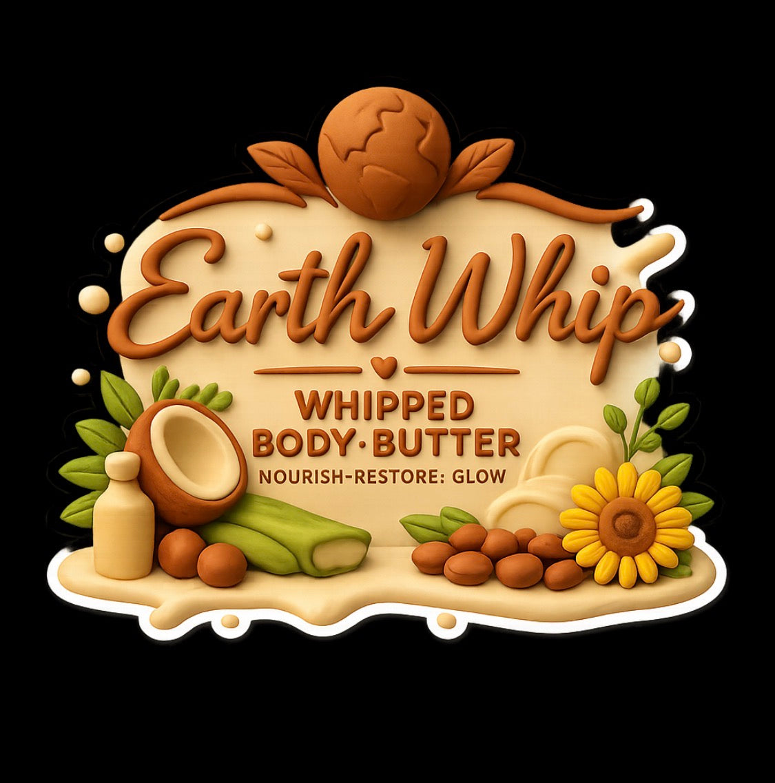 Earth Whip Trio – 2oz Fill Sample ,2oz, & 4oz Whipped Body Butter