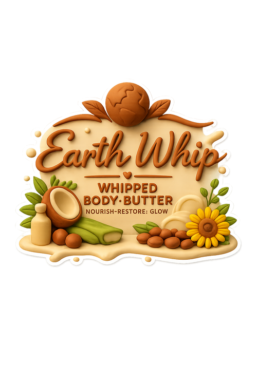 Earth Whip – 1oz Fill Sample Whipped Body Butter (2oz Amber Plastic Jar)