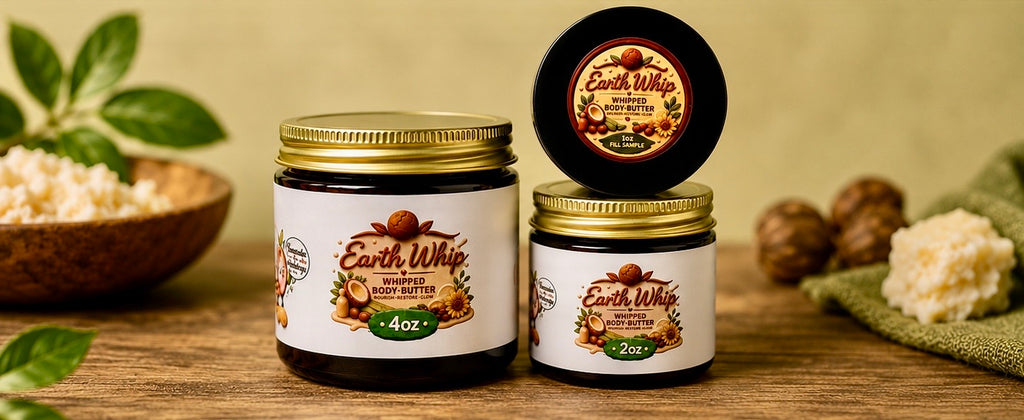 Earth Whip Trio – 2oz Fill Sample ,2oz, & 4oz Whipped Body Butter