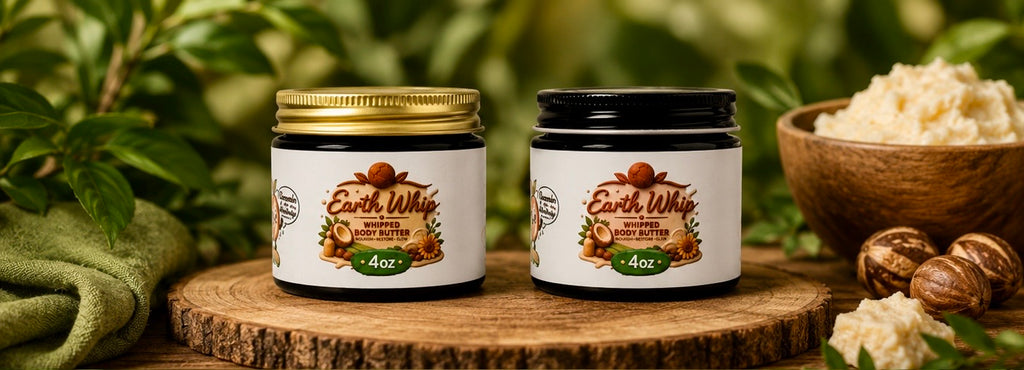 Earth Whip – 4oz Whipped Body Butter (Amber Glass Jar)